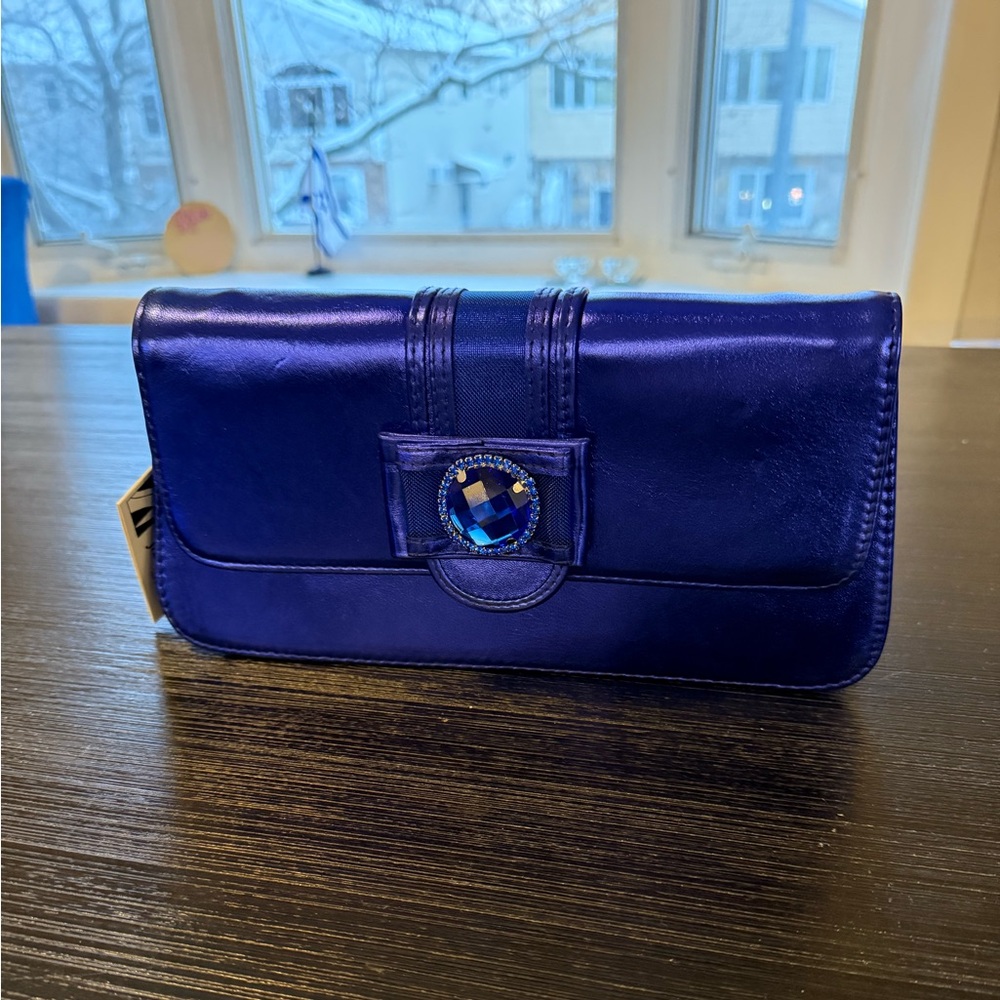 NWT J. Renee Cobalt Blue Evening Bag